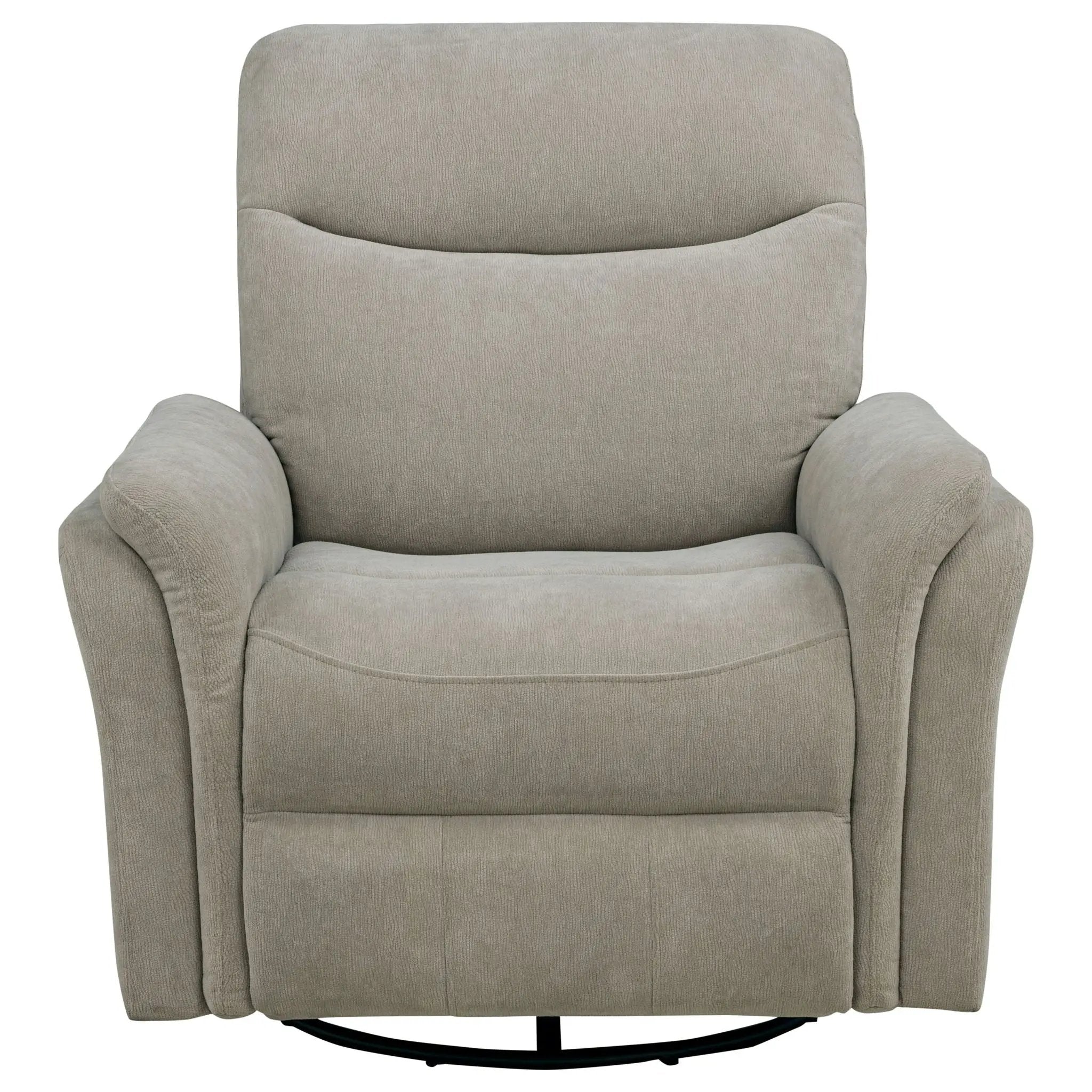 Adler Upholstered Power Swivel Glider Recliner Ivory by Unique Piece Furniture