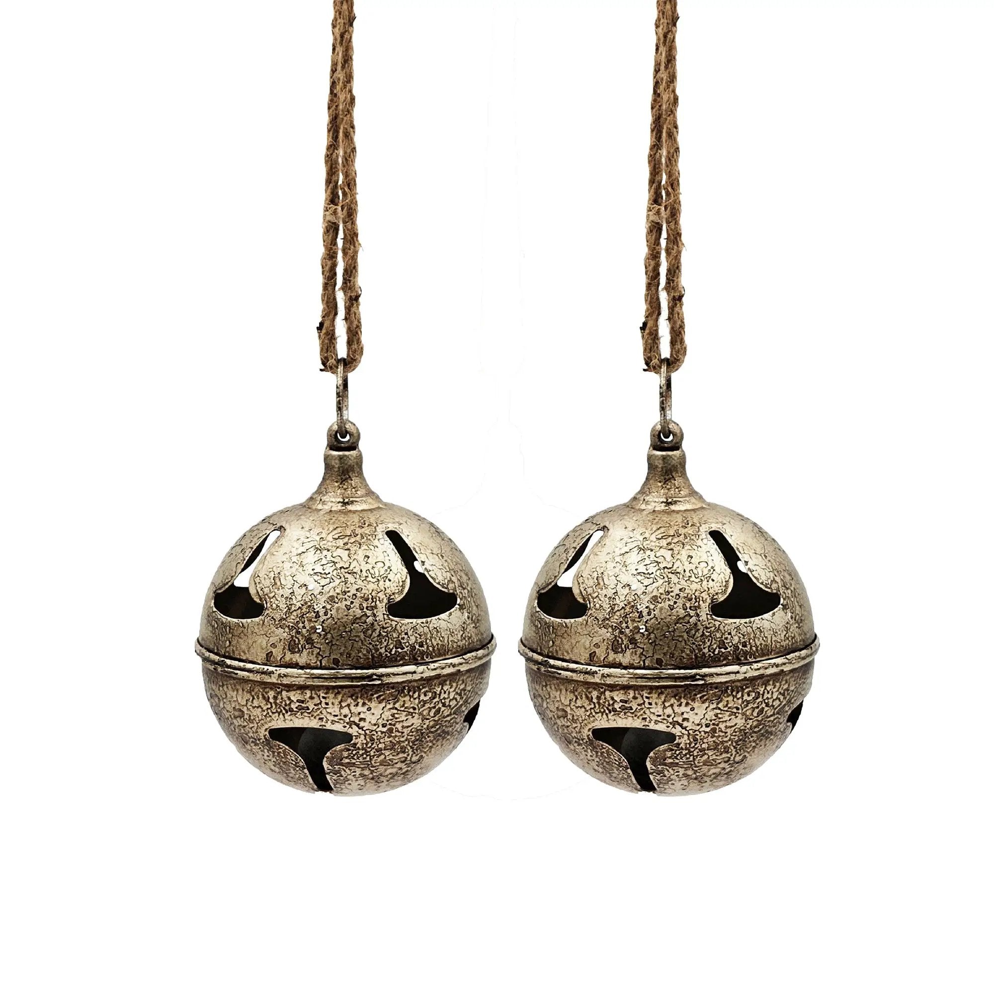 D6" Bell Hanging Ornament - Set of 2 by HouseOfZazla