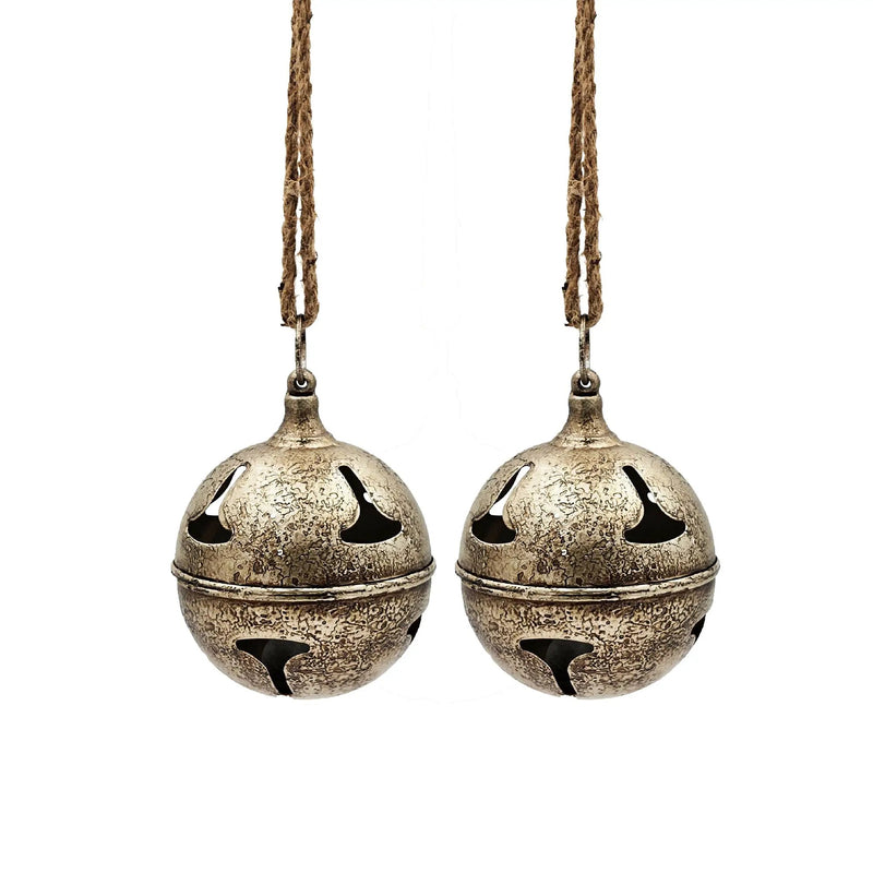 D6" Bell Hanging Ornament - Set of 2 by HouseOfZazla