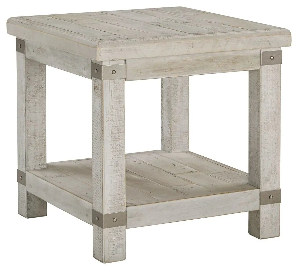 Carynhurst - Rectangular End Table - White Wash Gray by Unique Piece Furniture