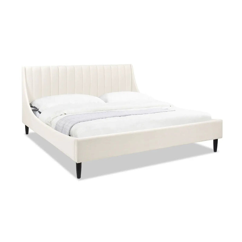 Aspen - Vertical Tufted Modern Headboard Platform Bed Set by HouseOfZazla