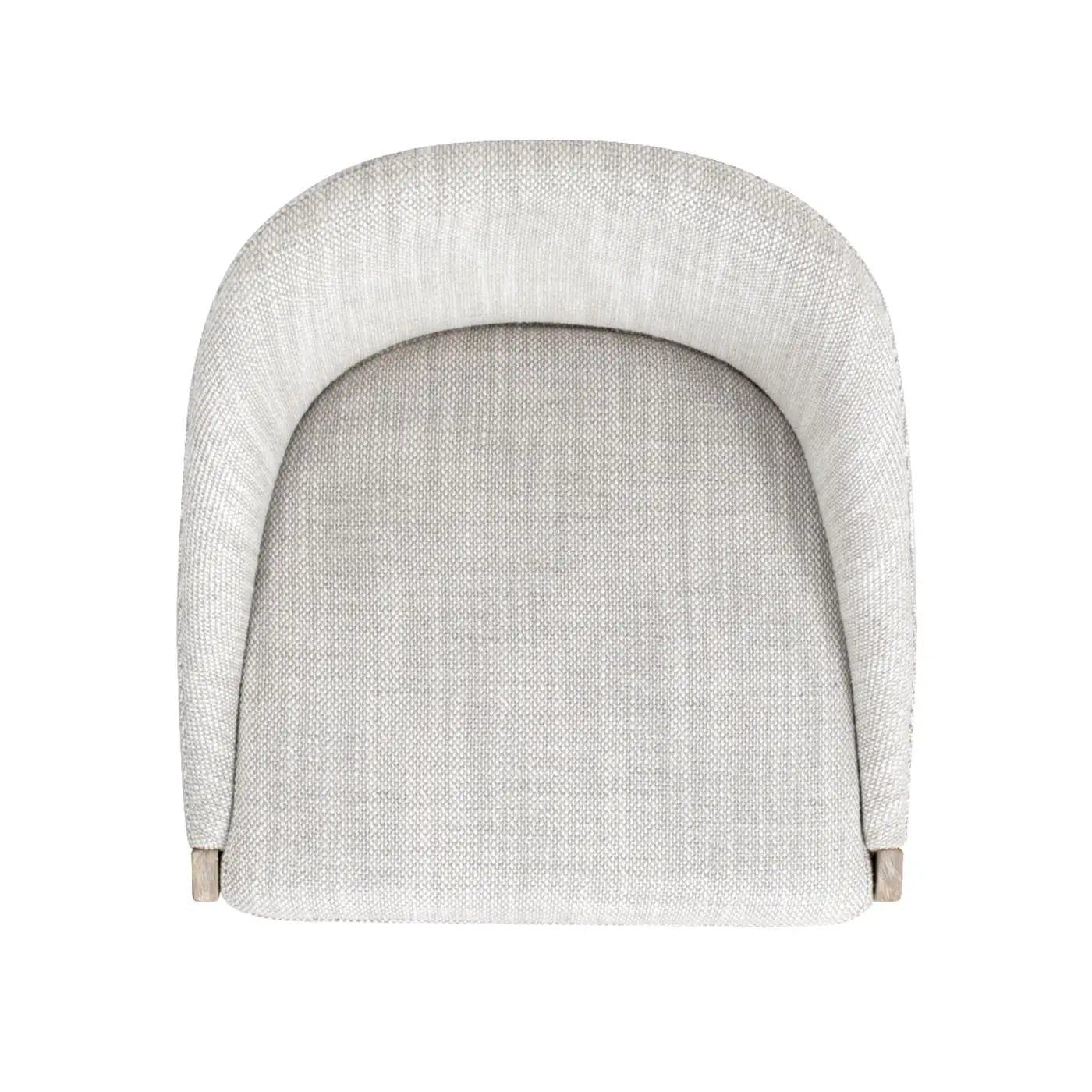 Newport - Coastal Curved Back Upholstered Counter Stool - Two Tone Neutral Gray by HouseOfZazla