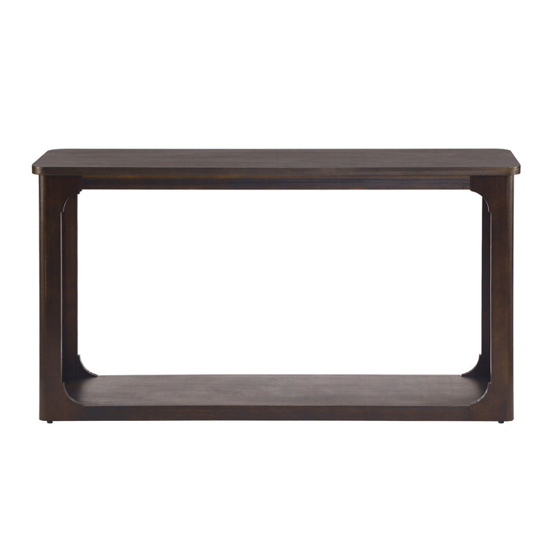 Console Table With Open Arch Cutouts For Living Room Hallway - Espresso by HouseOfZazla