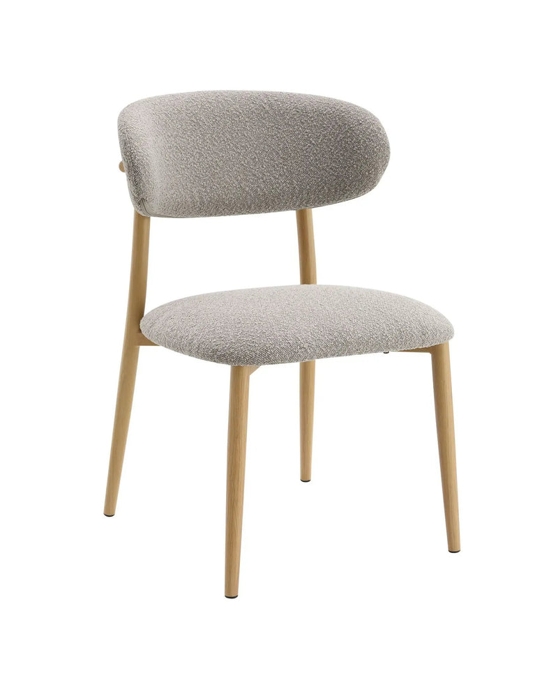 Kacey - Boucle Side Chair (Set of 2) - Gray by Unique Piece Furniture