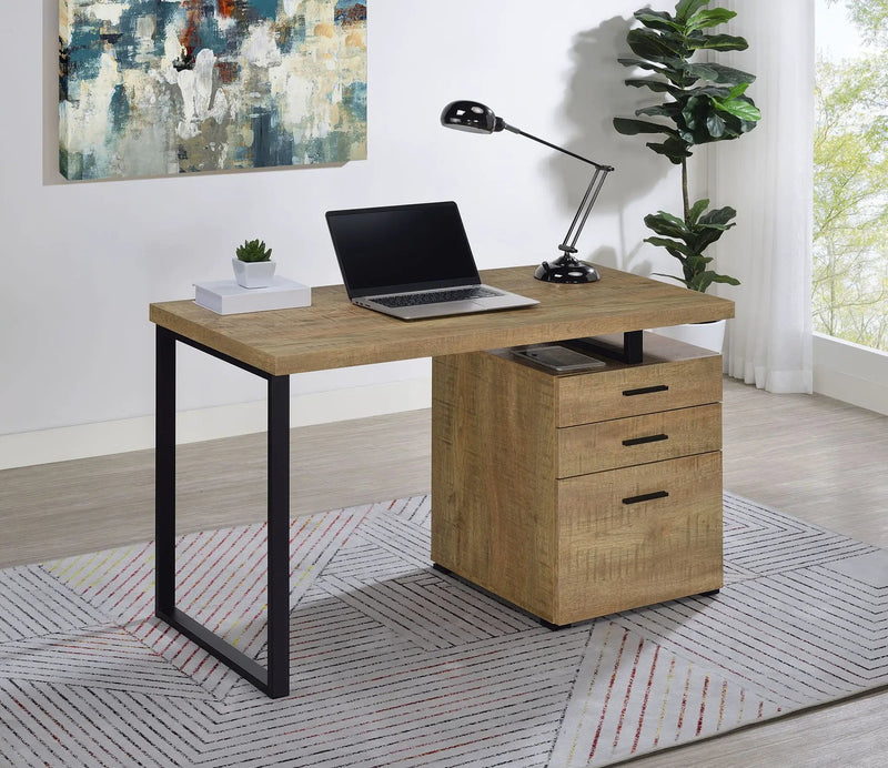 Brennan 47-inch 3-drawer Office Computer Desk Mango by Unique Piece Furniture