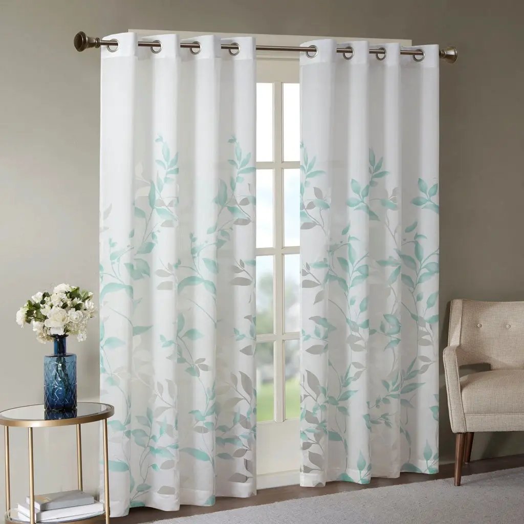 Burnout Printed Curtain Panel (Only 1 Pc Panel) by HouseOfZazla