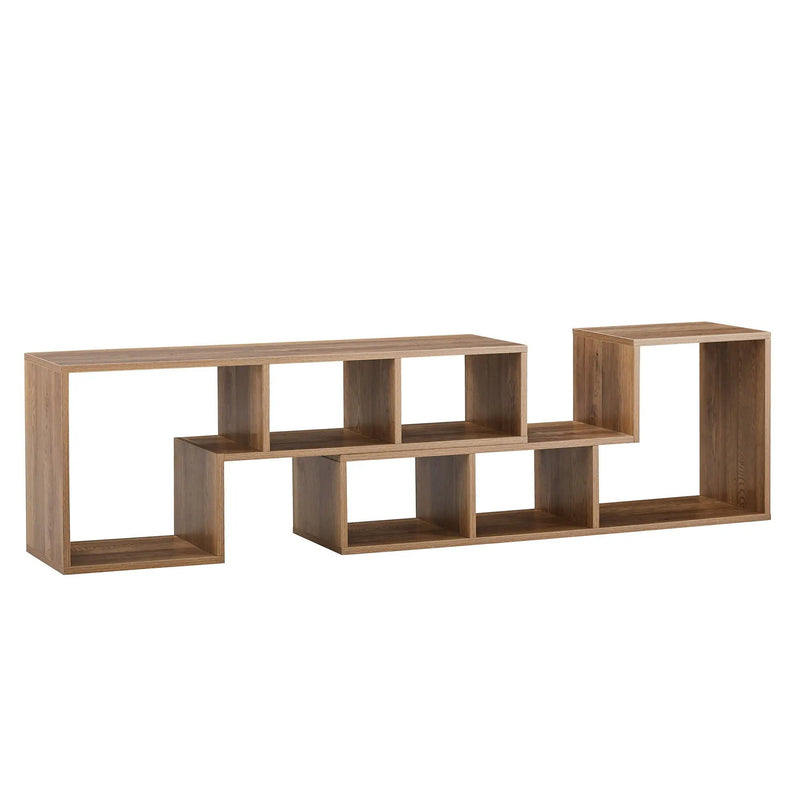 Minimalist Cube TV Stand With Adjustable Open Storage Shelves by HouseOfZazla
