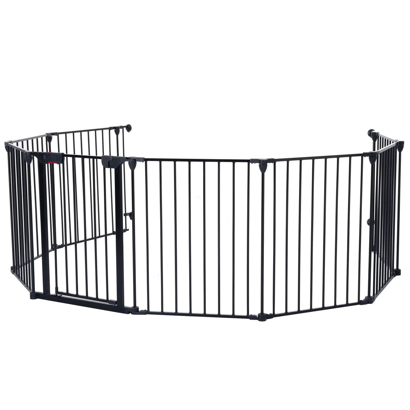Adjustable Safety Gate Play Yard Metal Doorways Fireplace Fence Christmas Tree Fence Gate For House Stairs Gate Prohibited Area Fence by HouseOfZazla