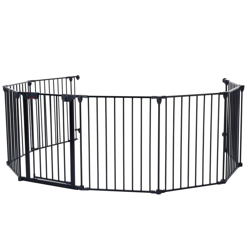 Adjustable Safety Gate Play Yard Metal Doorways Fireplace Fence Christmas Tree Fence Gate For House Stairs Gate Prohibited Area Fence by HouseOfZazla