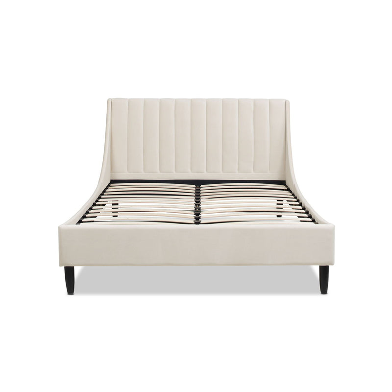 Aspen - Vertical Tufted Modern Headboard Platform Bed Set by HouseOfZazla