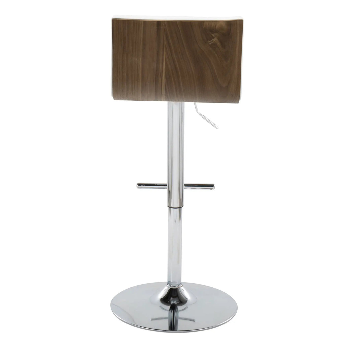 Mason - Contemporary Adjustable Barstool & Swivel With Straight T Footrest (Set of 2) by HouseOfZazla
