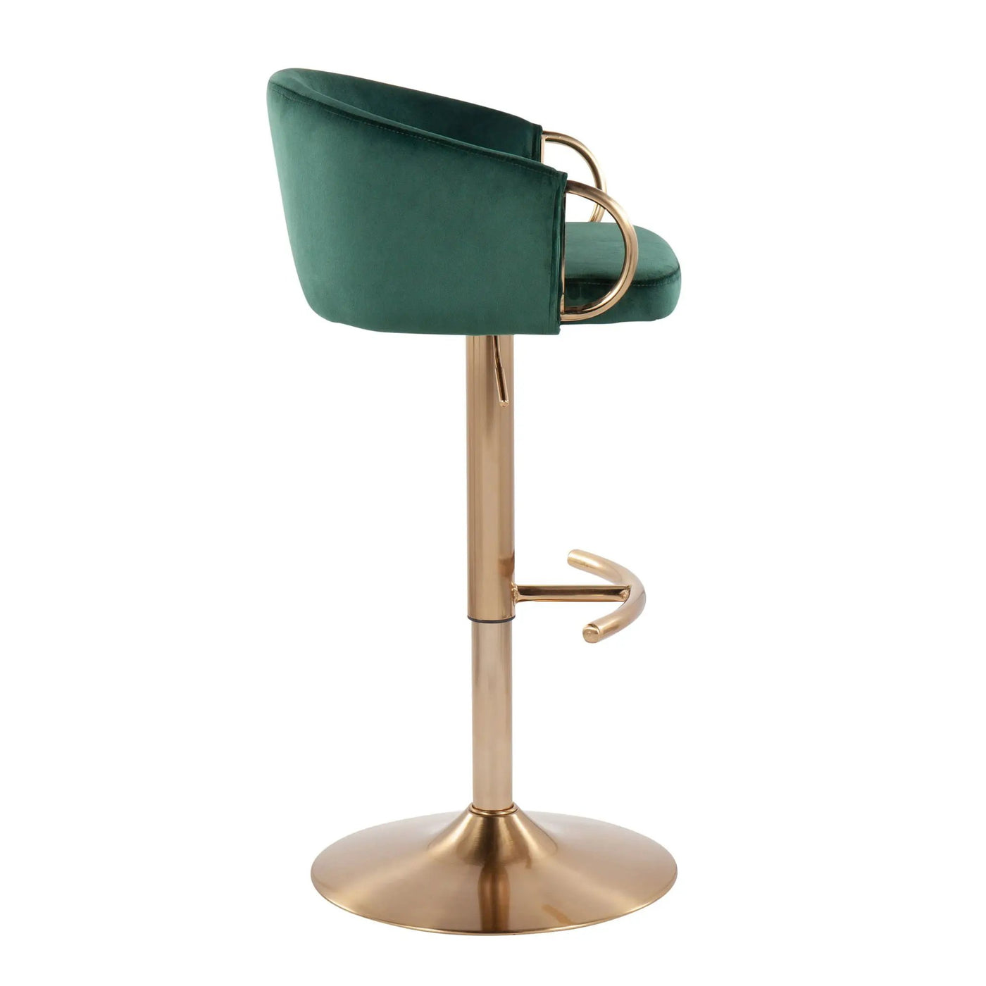 Claire - Contemporary / Glam Adjustable Bar Stool (Set of 2) by HouseOfZazla