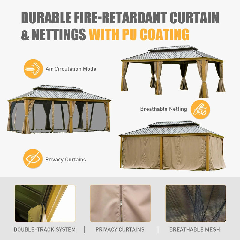 14x20FT Hardtop Gazebo by HouseOfZazla