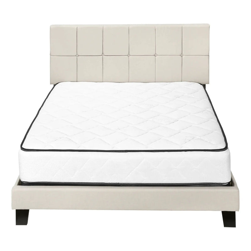Queen Size Bed, Upholstered, Transitional - Beige by Unique Piece Furniture