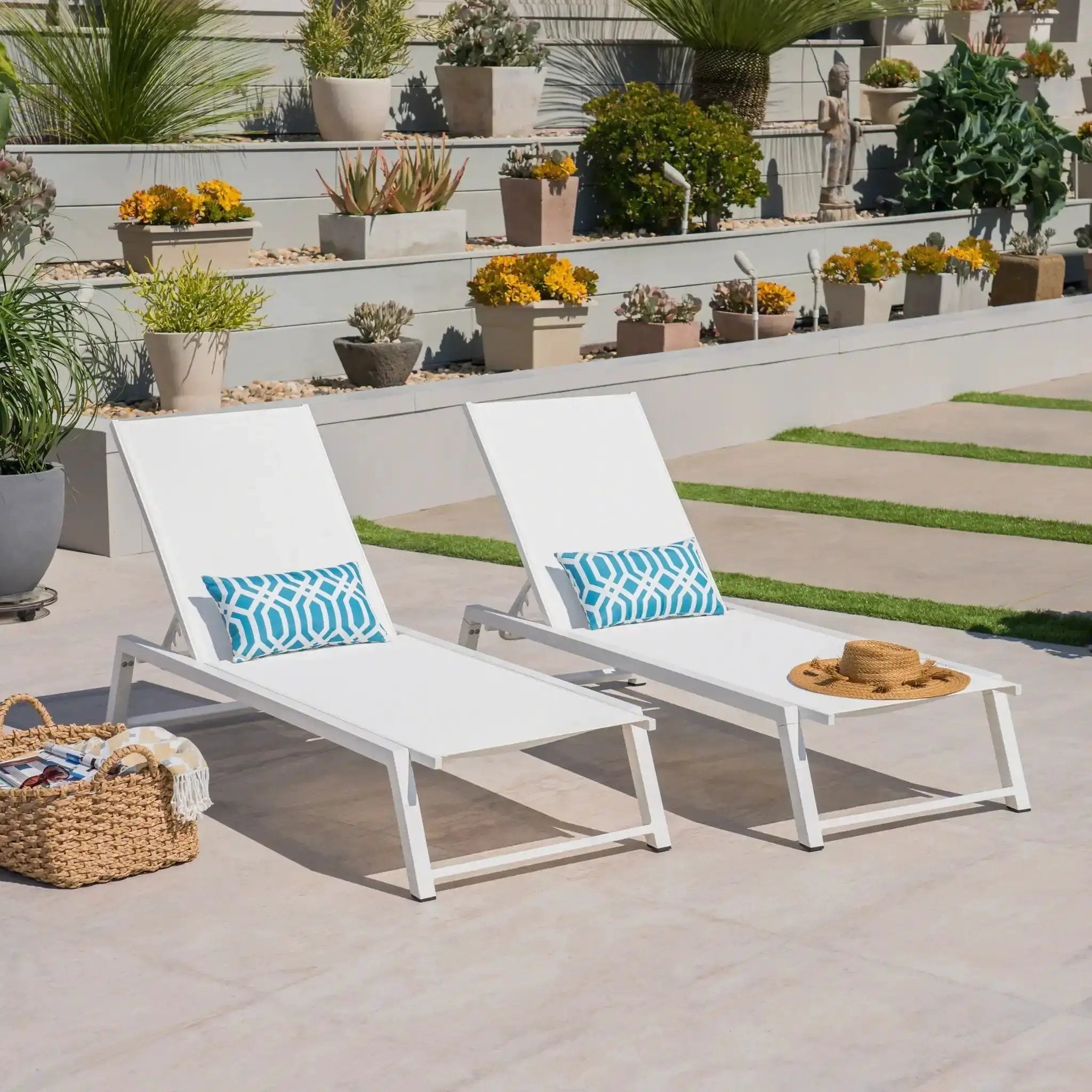 Myers Modern Chaise Lounge Set With Adjustable Back by HouseOfZazla