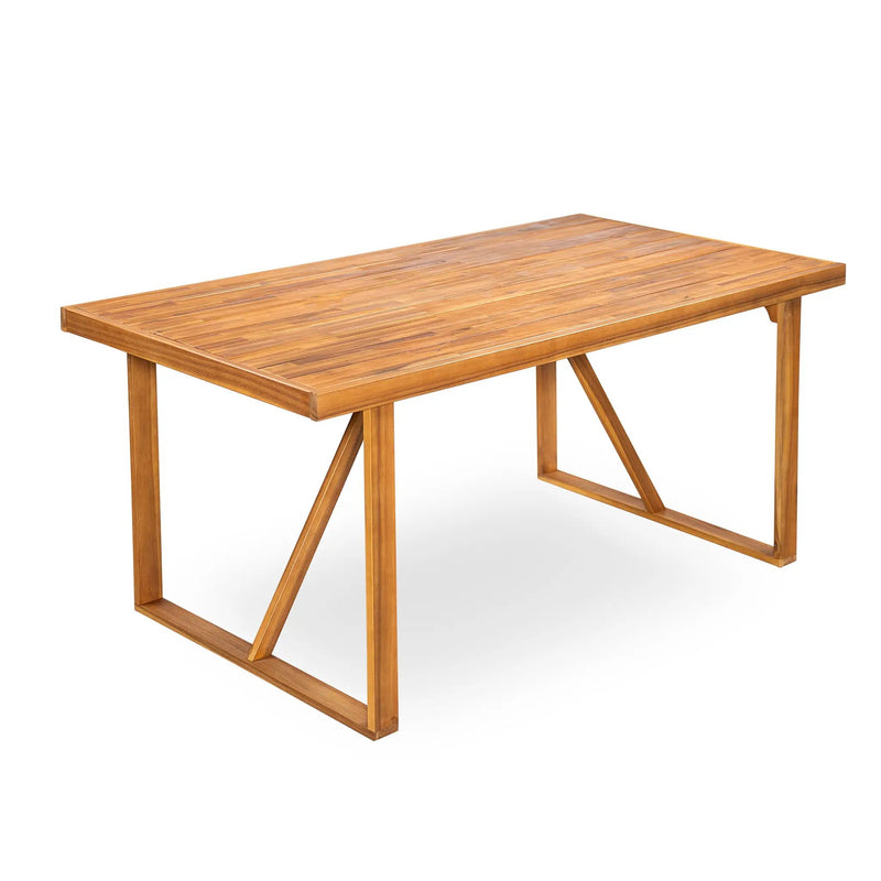 7 Pieces Acacia Wood Outdoor Dining Set by HouseOfZazla