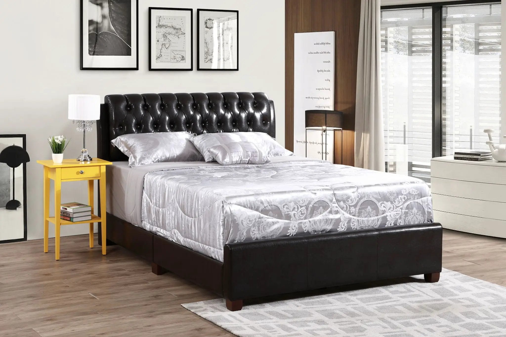 Tufted Upholstered Bed by Unique Piece Furniture