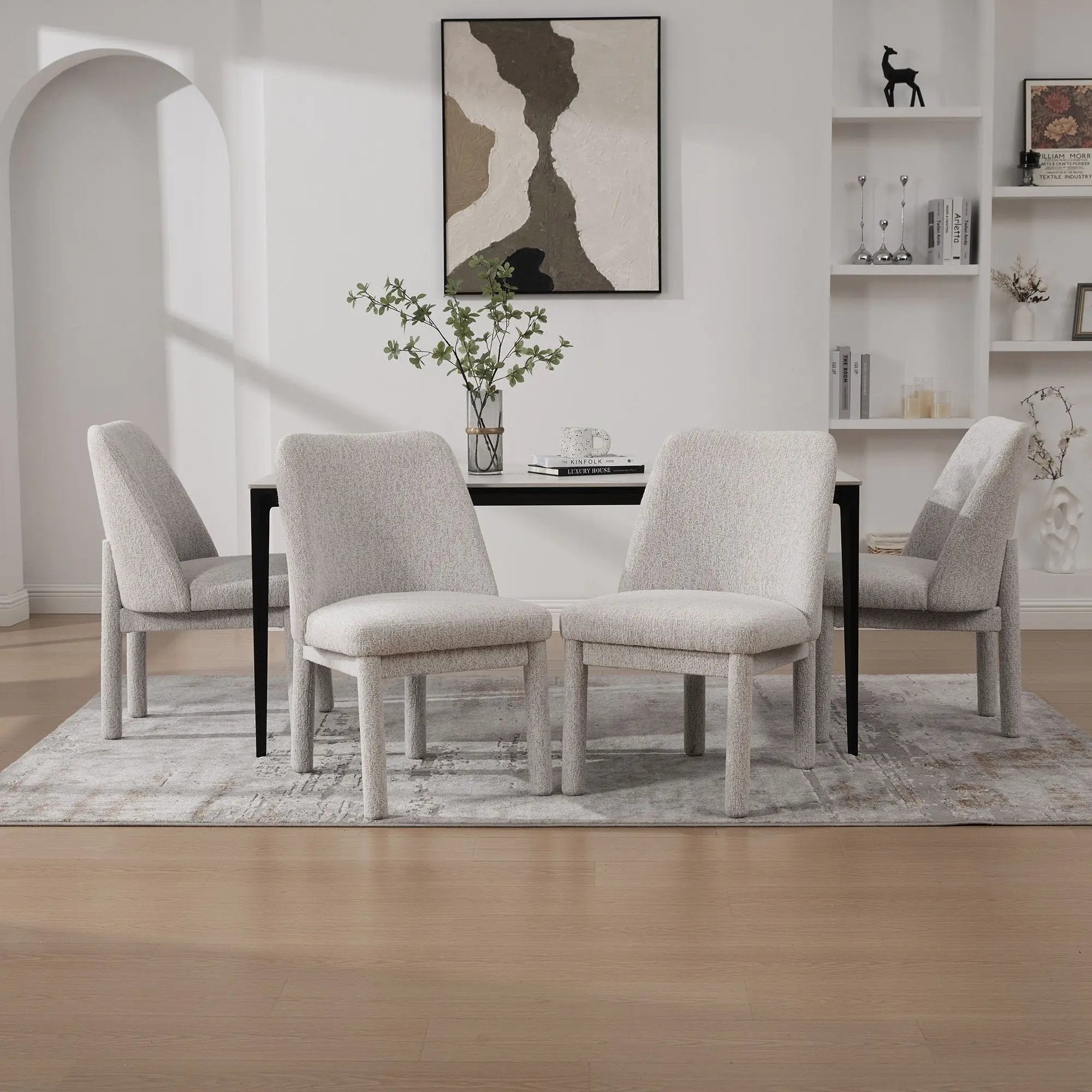 Wide Minimalist Dining Chair by Unique Piece Furniture