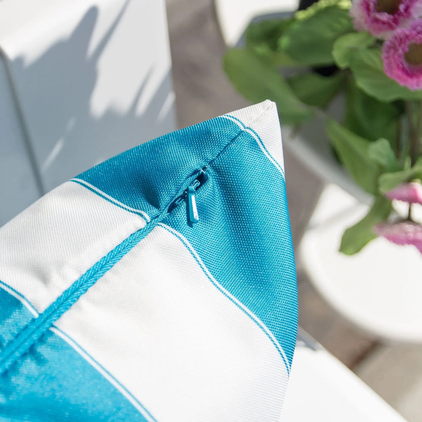 Horizon Stripe Pillow Outdoor & Indoor by HouseOfZazla