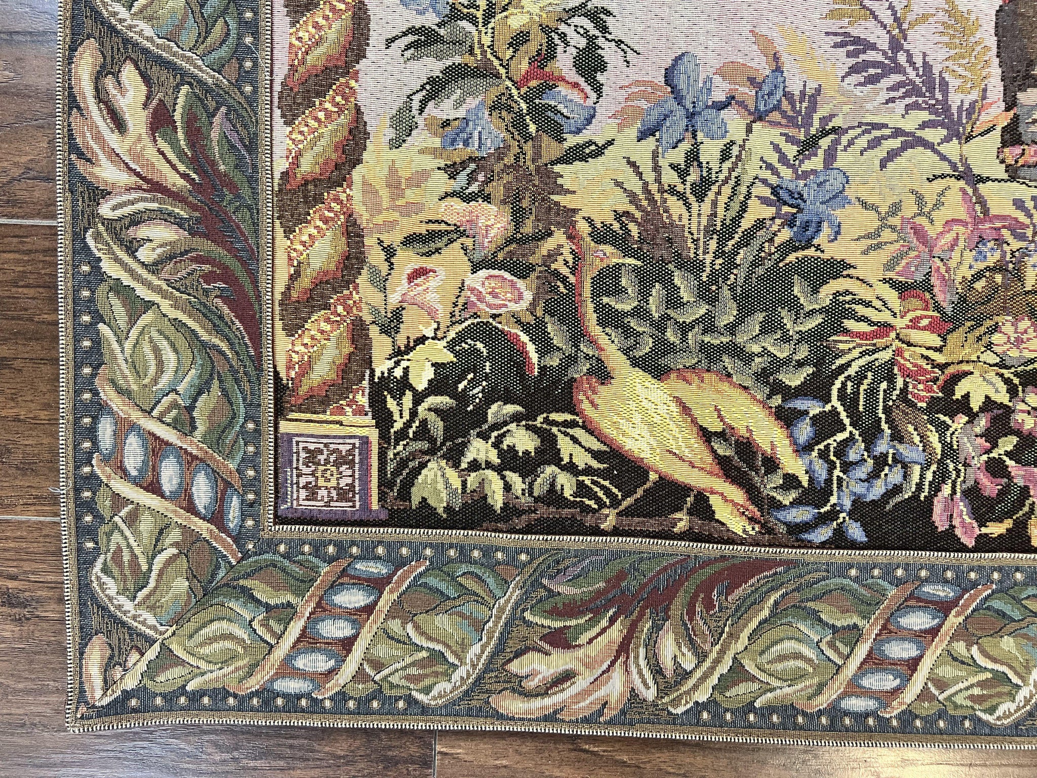 Vintage Tapestry 4 x 5.6, Adorned Elephant Pictorial by Jewel Rugs