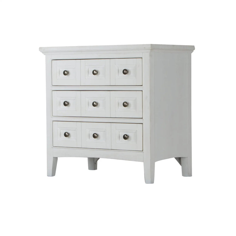 Heron Cove - Relaxed Traditional Chalk White Three Drawer Nightstand - Chalk White by Unique Piece Furniture
