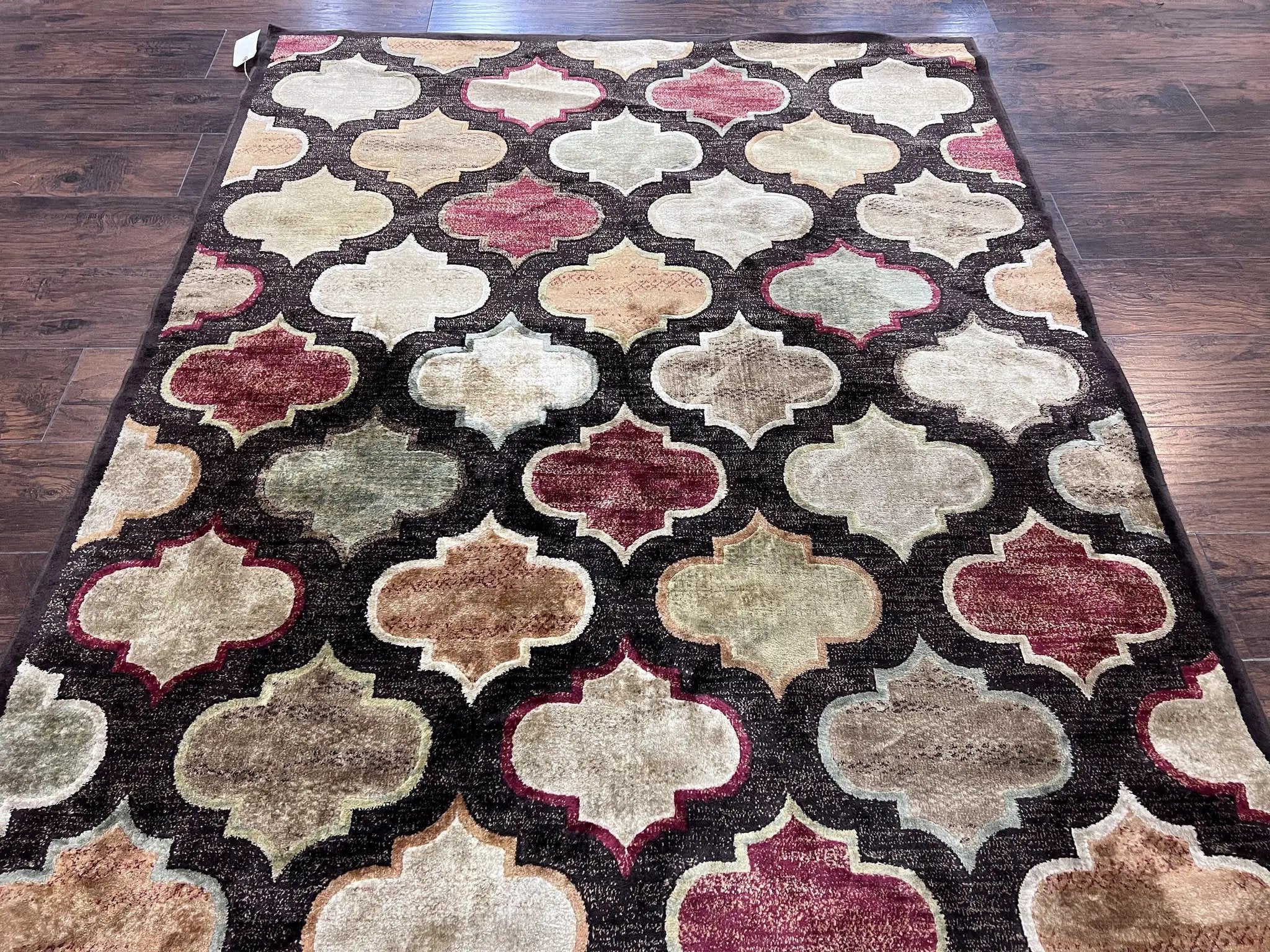 Panel Design Rug 5x7, Multicolor Contemporary Area Rug, Small Living Room Rug by Jewel Rugs