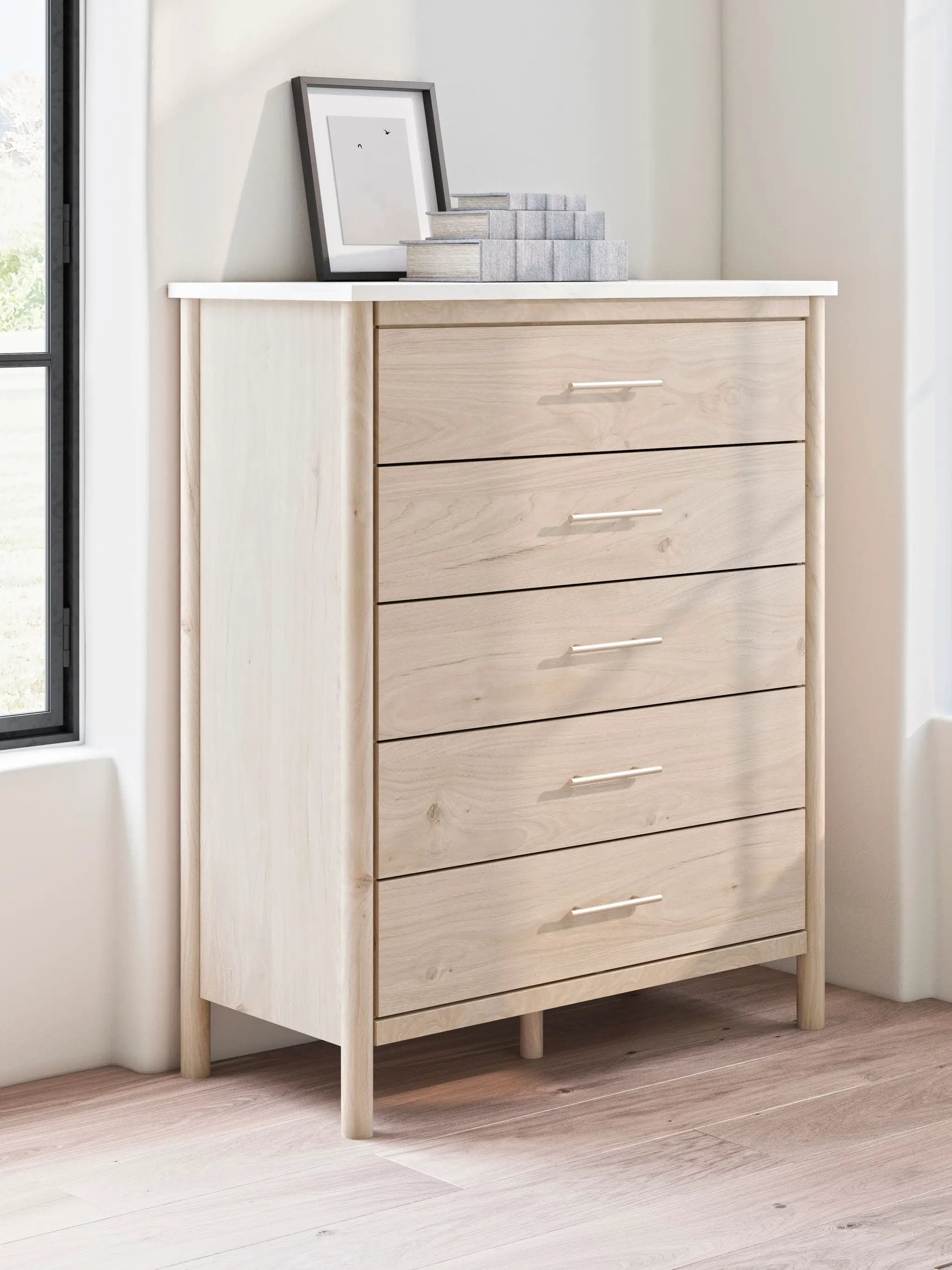 Cadmori - Five Drawer Wide Chest by Unique Piece Furniture