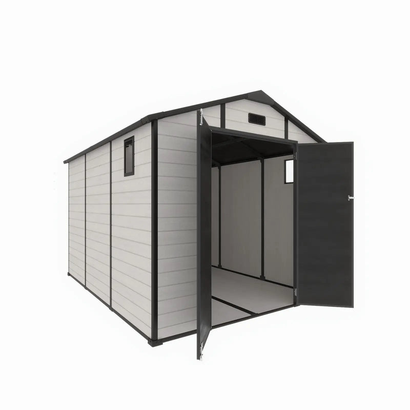 8x10 FT Plastic Outdoor Storage Shed by HouseOfZazla