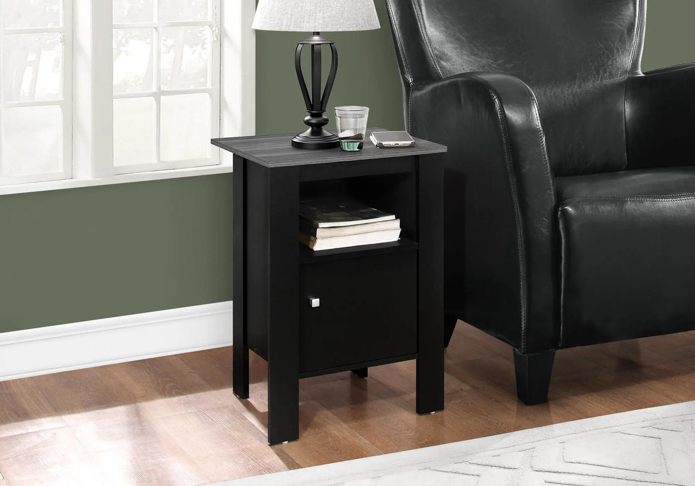 Accent Nightstands with Storage and Transitional Style by HouseOfZazla