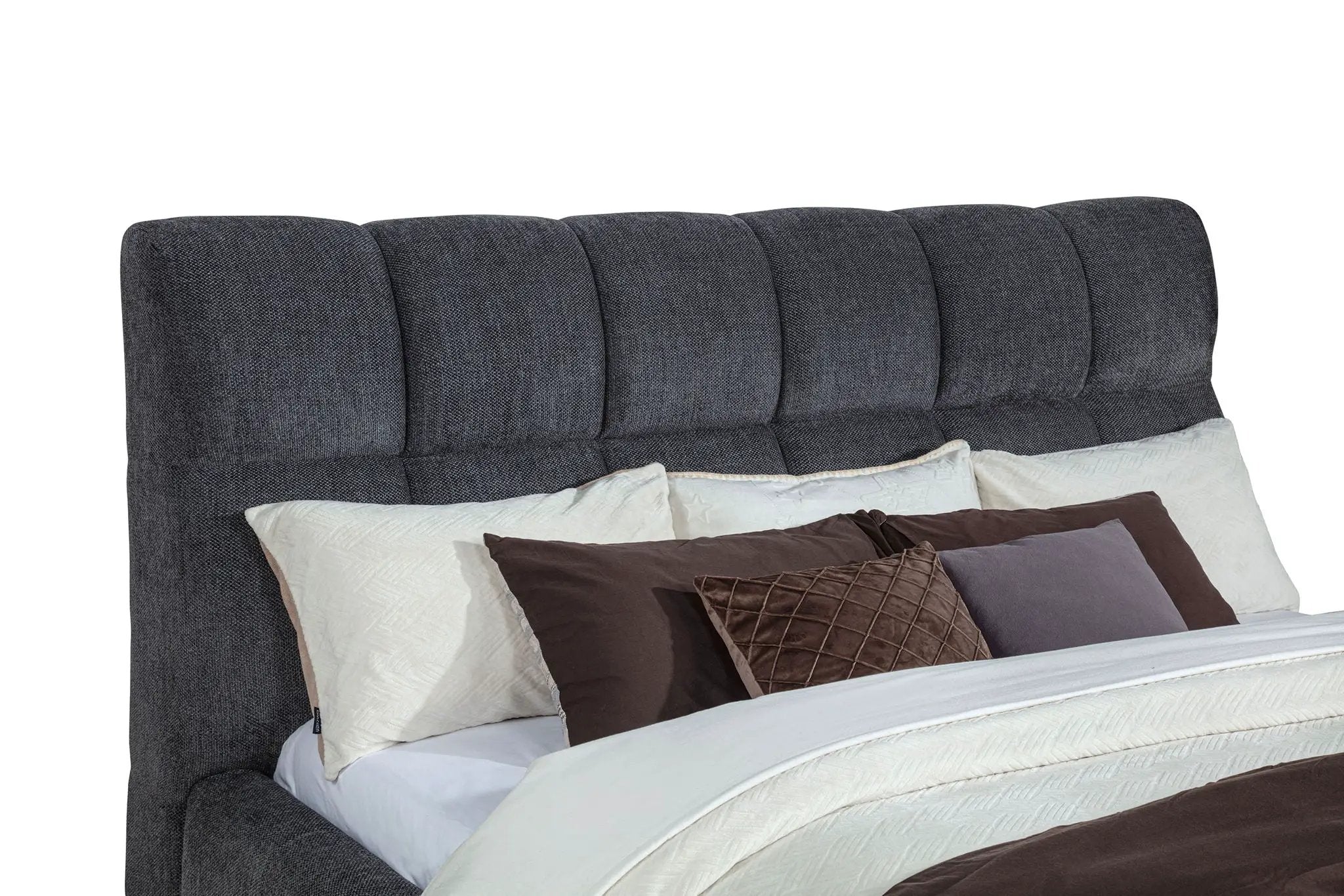 Nollet 48-inch Upholstered Eastern King Platform Bed Grey by Unique Piece Furniture