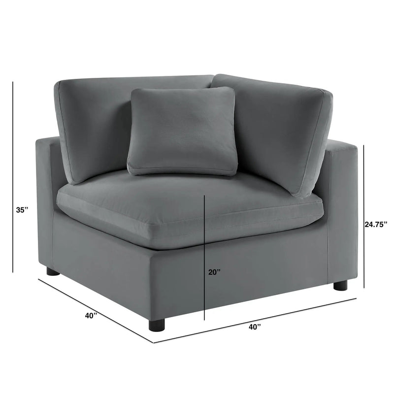 Caylie - Corner Wedge Chair by HouseOfZazla