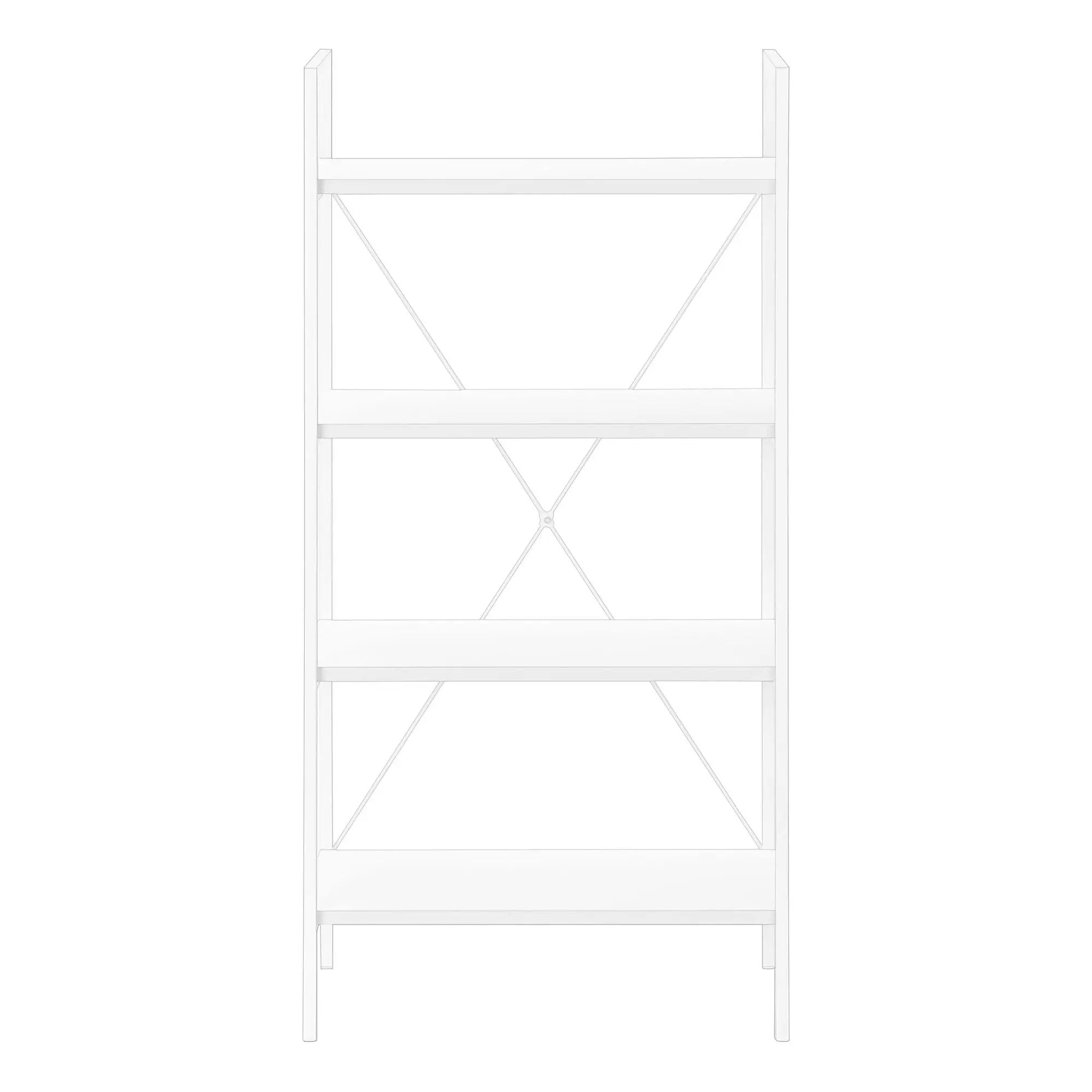 Bookshelf, Bookcase, 4 Tier, Office, Bedroom, Contemporary, Modern by Unique Piece Furniture
