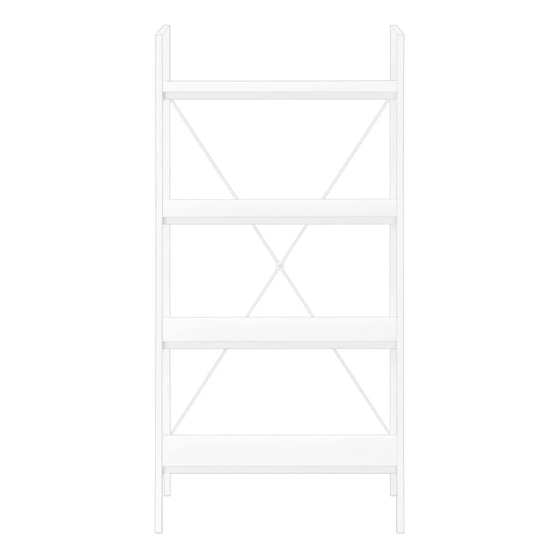 Bookshelf, Bookcase, 4 Tier, Office, Bedroom, Contemporary, Modern by Unique Piece Furniture