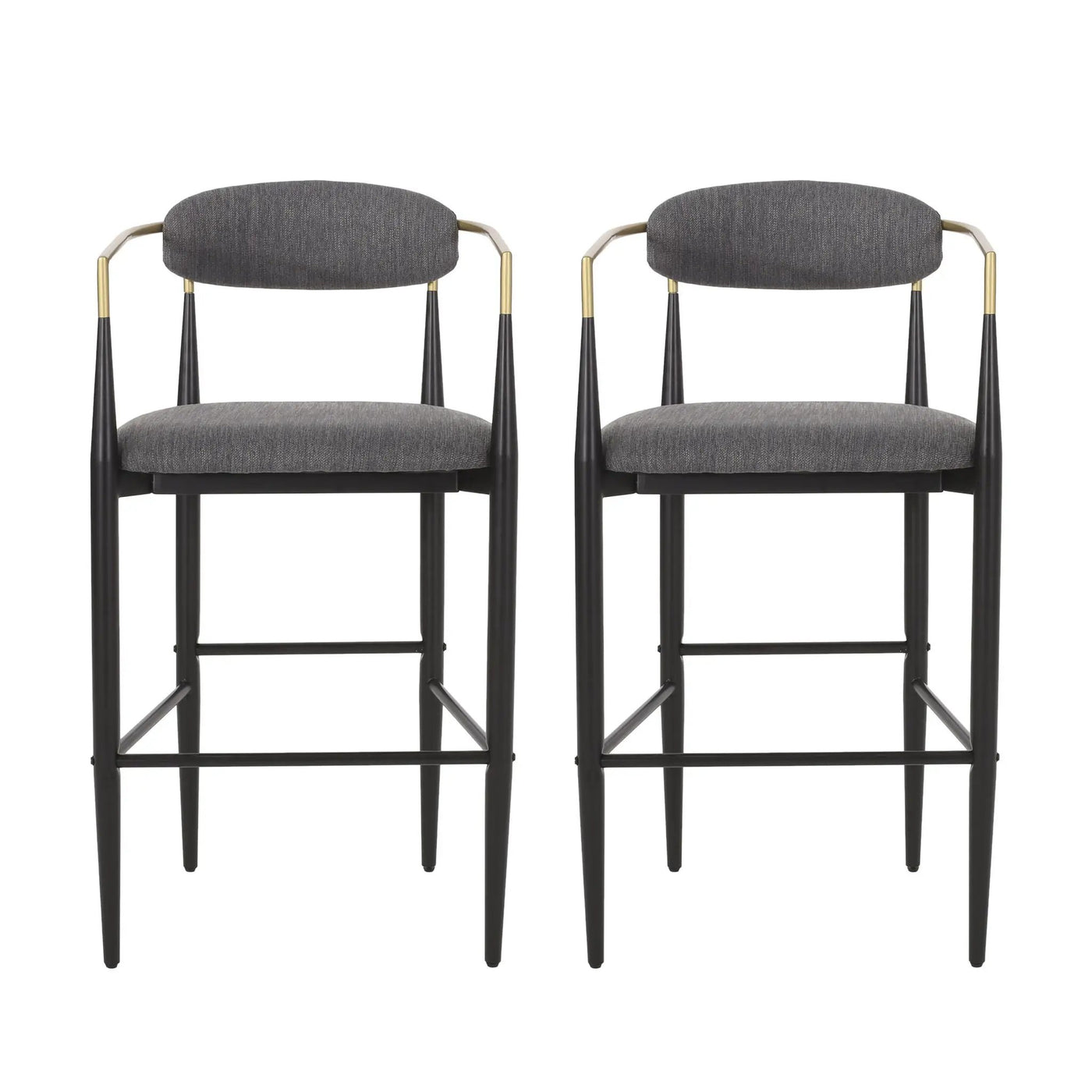 Upholstered Bar Stools With Backs For Kitchen Island (Set of 2) by HouseOfZazla