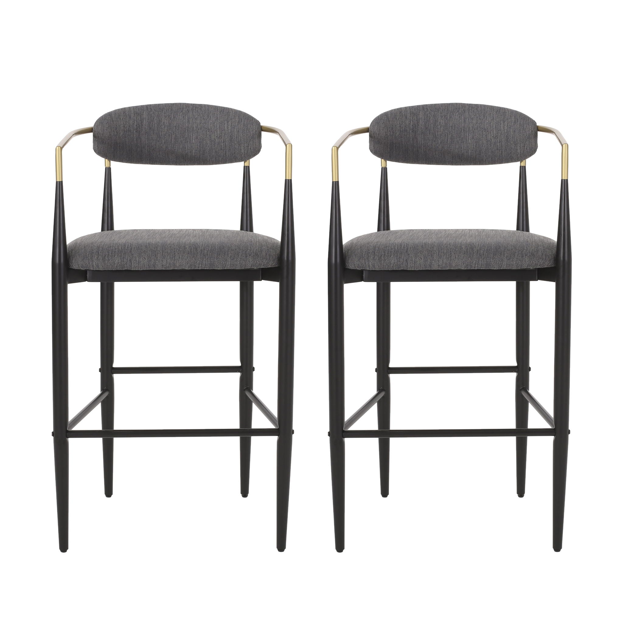 Upholstered Bar Stools With Backs For Kitchen Island (Set of 2) by HouseOfZazla
