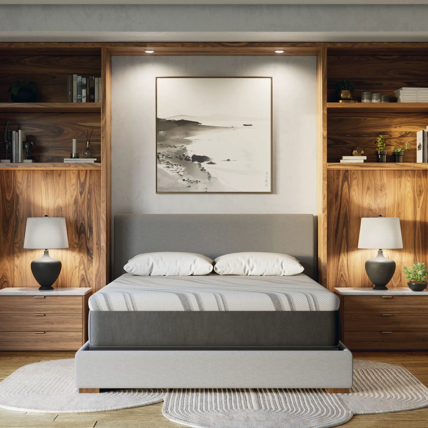 Bib Nl - 12" Pro Gel Hybrid Medium Mattress by Unique Piece Furniture