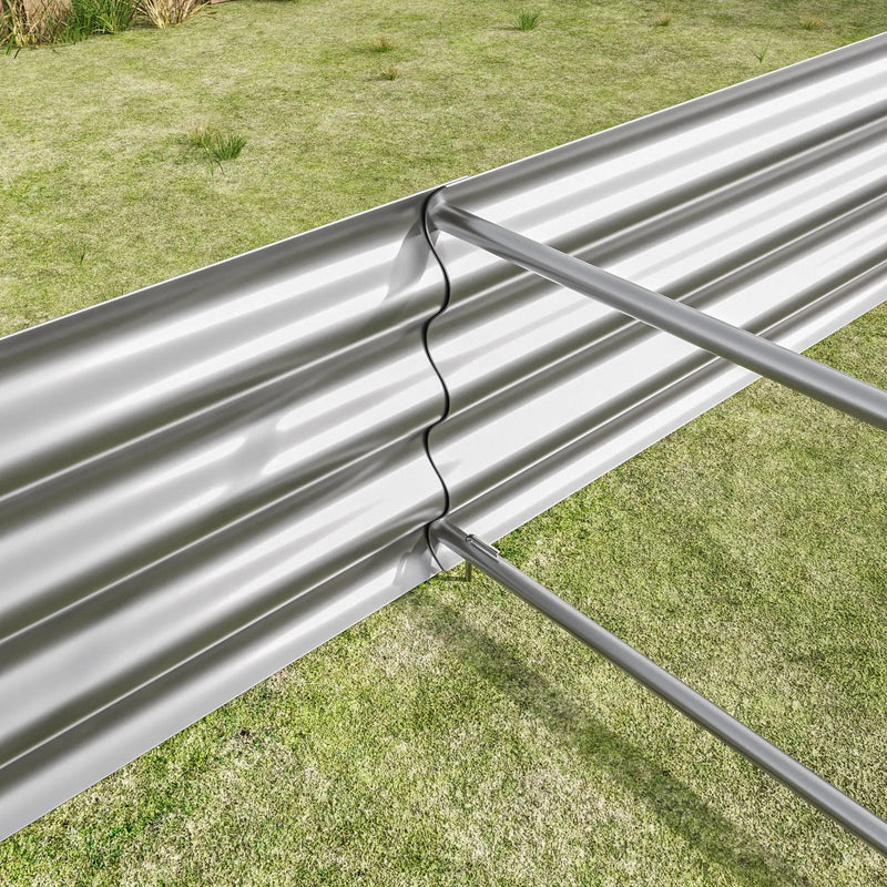 Raised Garden Bed Kit - Metal 7.6x3.7x0.98 ft by HouseOfZazla