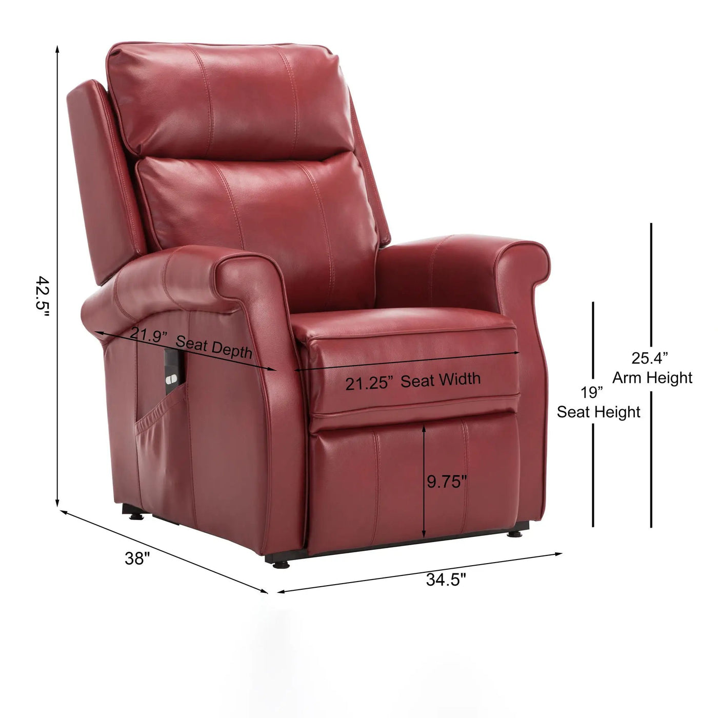 Landis - Lift Chair With Electric Recline Function by HouseOfZazla