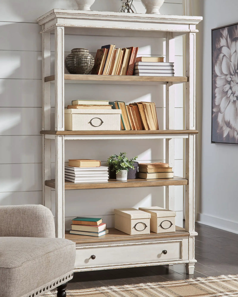 Realyn - Bookcase - Brown / White by Unique Piece Furniture