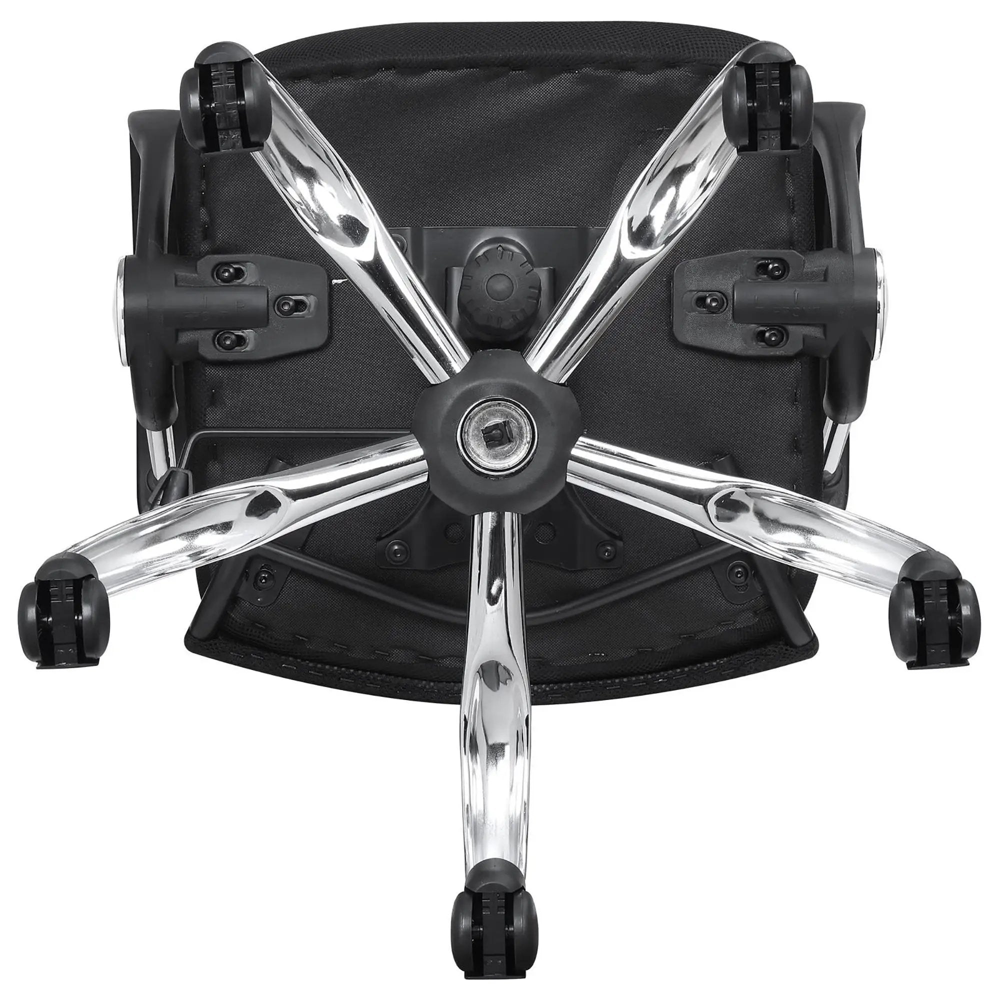Swivel Office Chair With Base Adjustable Height - Black