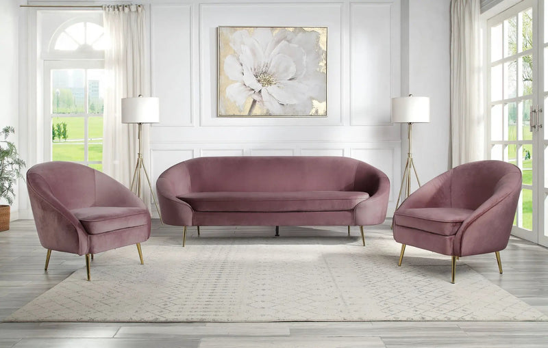 Abey - Chair - Pink Velvet by Unique Piece Furniture