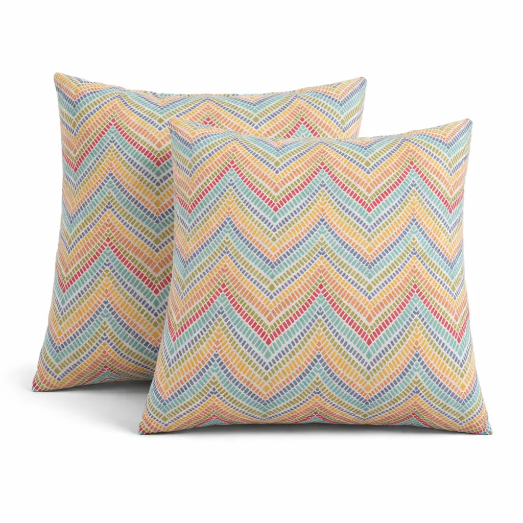 2 Pack Outdoor Throw Pillows, Waterproof & Fade-Resistant by HouseOfZazla