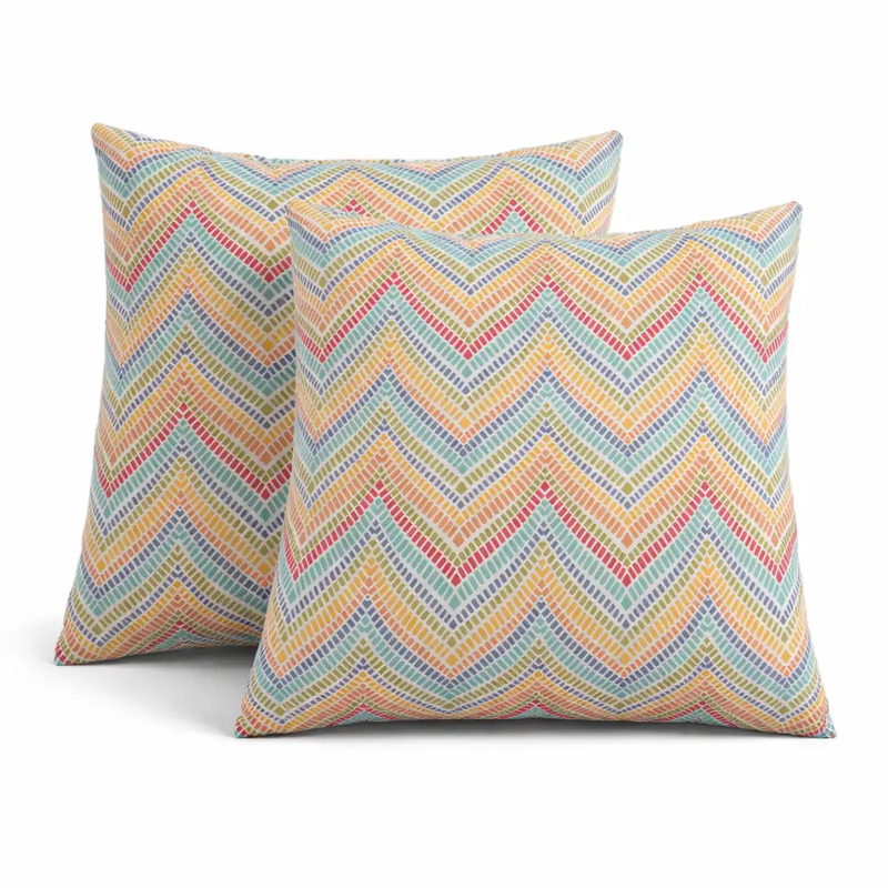 2 Pack Outdoor Throw Pillows, Waterproof & Fade-Resistant by HouseOfZazla