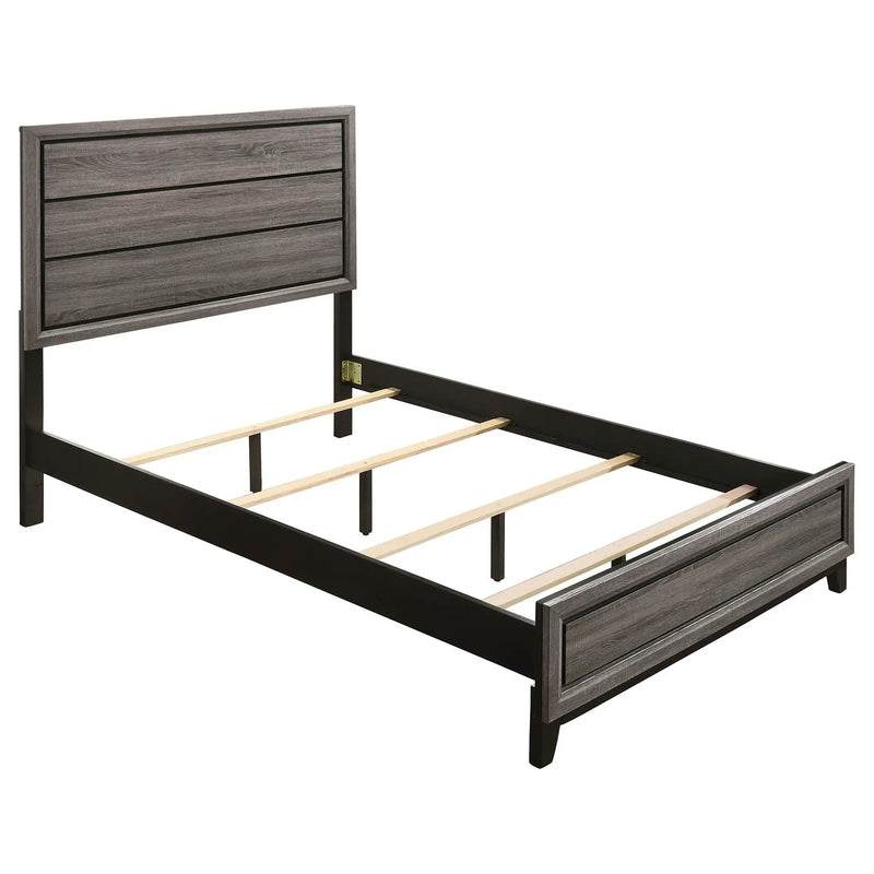 Watson Wood Queen Panel Bed Grey Oak by Unique Piece Furniture