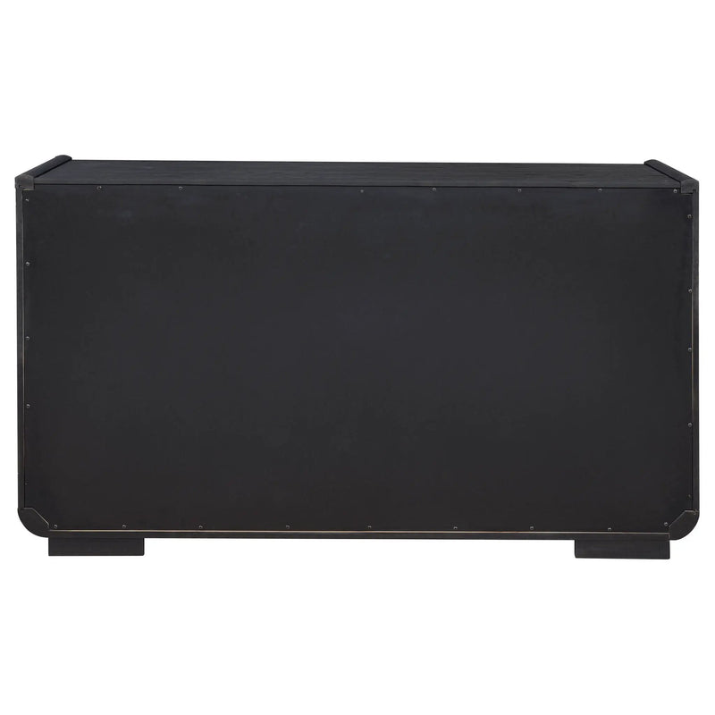 Leandro 2-drawer Dining Sideboard Server Burnished Black by Unique Piece Furniture