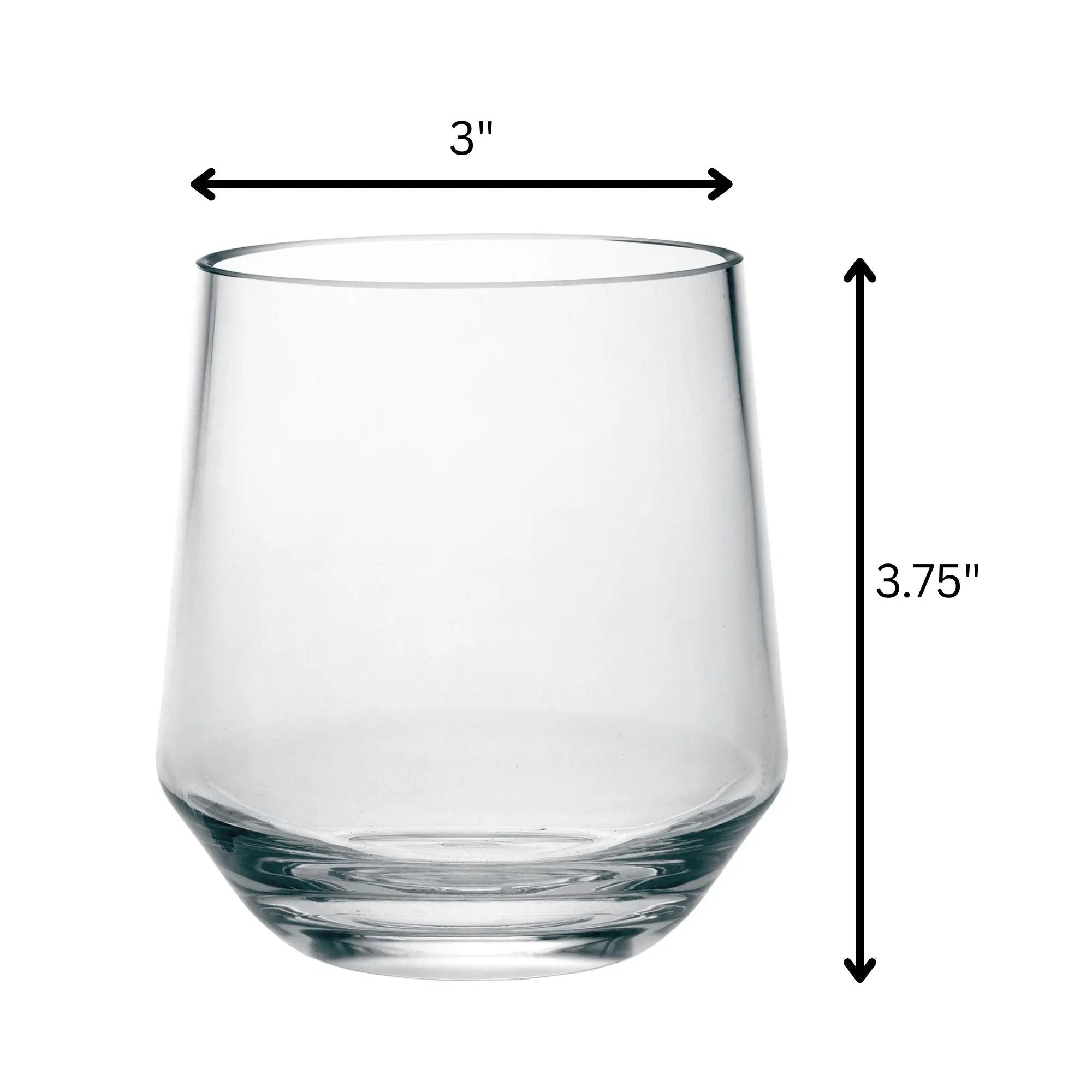 Leadingware Unbreakable Tritan Wine Glass (Set of 4), Bpa Free, 12Oz - Clear by HouseOfZazla