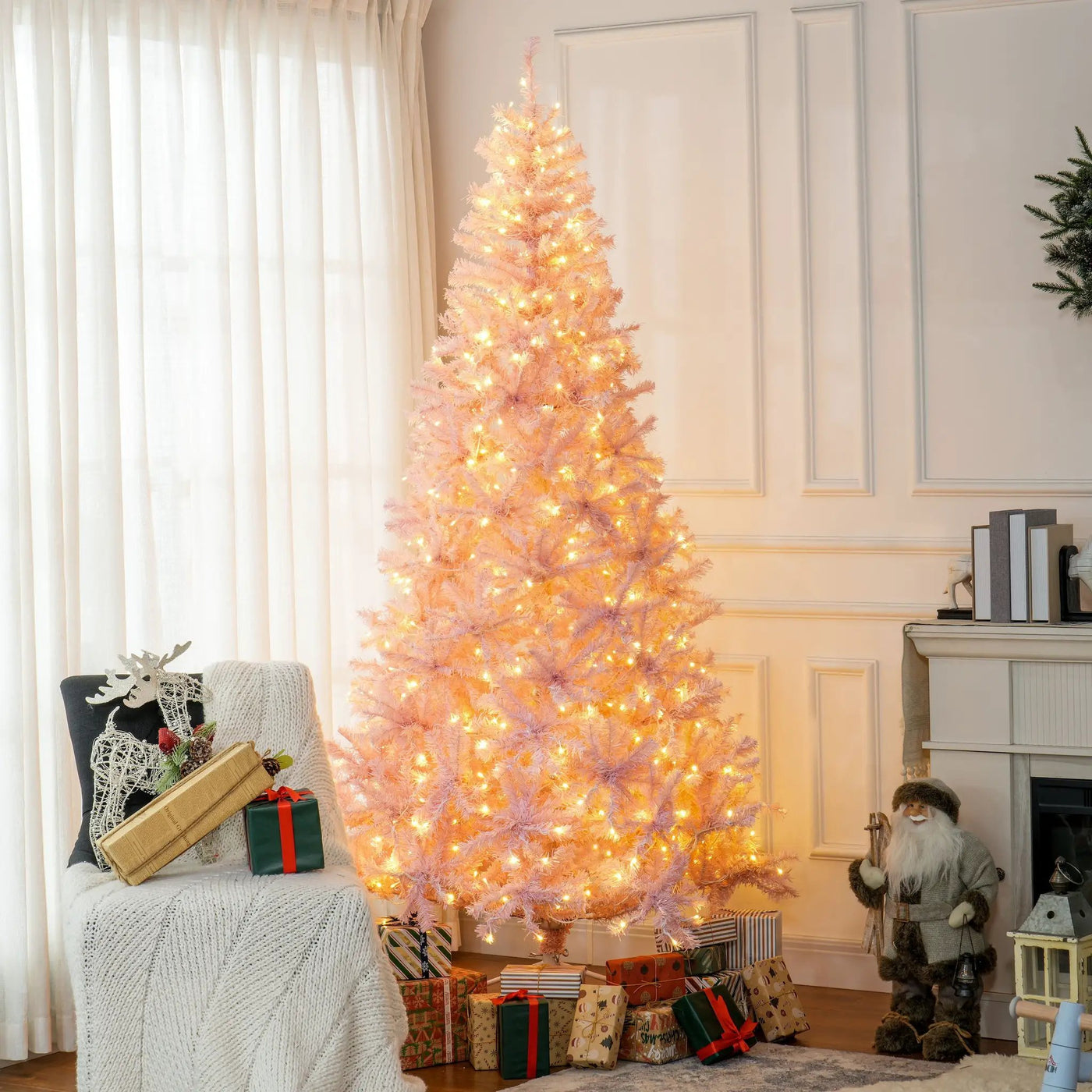 HOMCOM 7.5' Tall Prelit Christmas Tree by HouseOfZazla