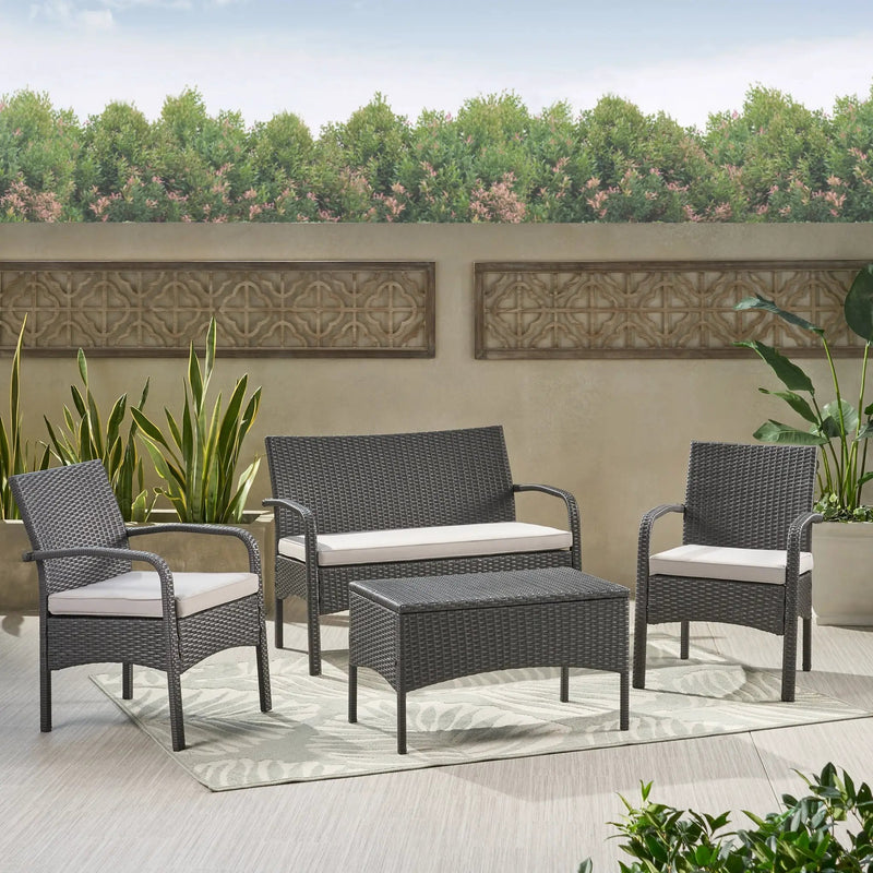 Cordoba KD Wicker 4 Piece Chat Set by HouseOfZazla
