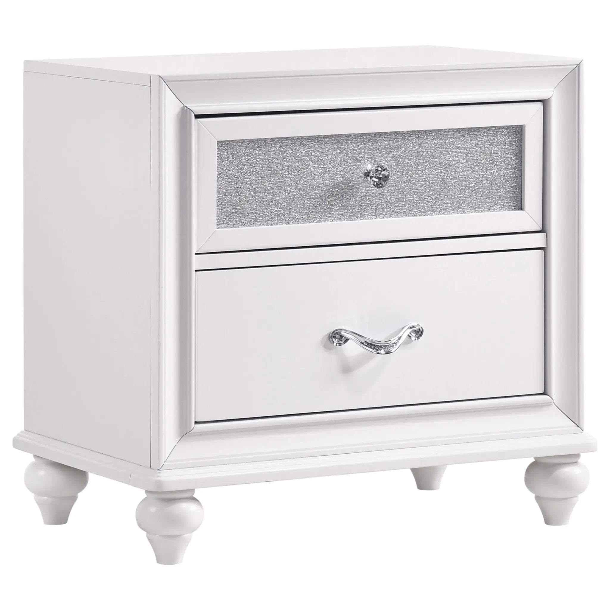 Barzini 5-piece Eastern King Bedroom Set White by Unique Piece Furniture