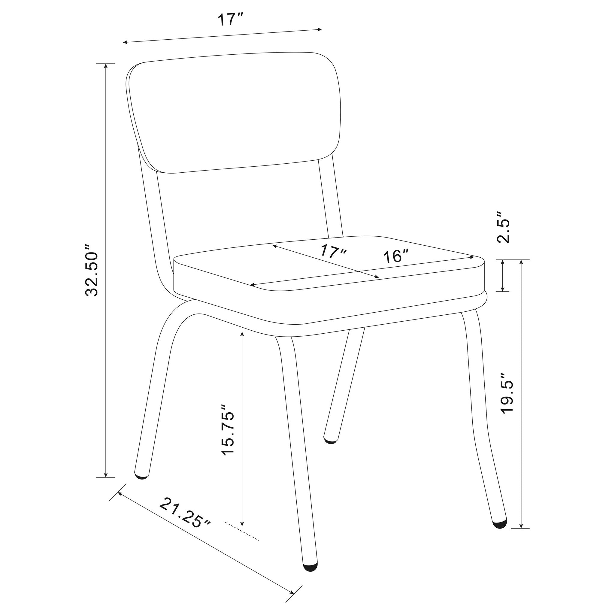 Marla - 5 Piece Dining Set With Round Table And Upholstered Chairs - White by HouseOfZazla